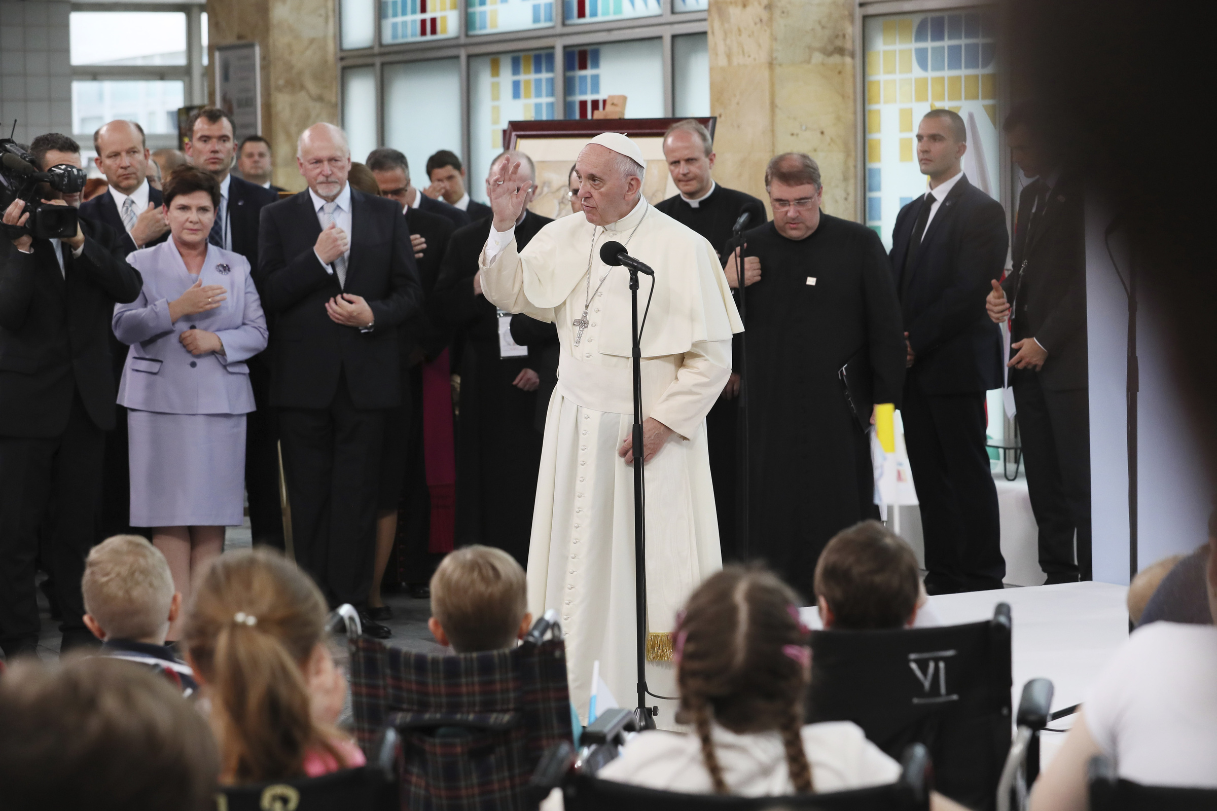 Pope visiting Krakow's University Children's Hospital