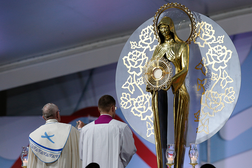 Pope, Mary and the Eucharist